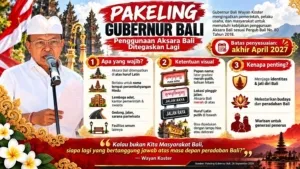Batas Akhir Bulan April 2027, Papan Nama di Bali Wajib Beraksara Bali.