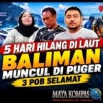 Lima Hari Terombang-ambing di Laut, BALIMAN Berakhir di Puger: Tiga POB Selamat