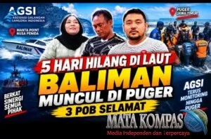 Lima Hari Terombang-ambing di Laut, BALIMAN Berakhir di Puger: Tiga POB Selamat