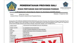 Kadis Pertanian Bali Tegaskan Surat Penawaran Pengadaan Pupuk yang Beredar Bukan Dokumen Resmi