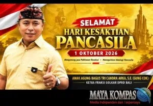 Hari Kesaktian Pancasila 2026, Gung Cok Ajak Jadikan Momentum Sejarah untuk Meneguhkan Ideologi Pancasila