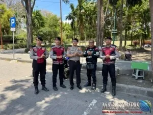Patroli Samapta Polresta Denpasar Perkuat Harkamtibmas, Puputan Badung Dipantau Ketat