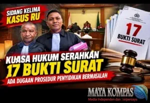 Sidang Kelima Kasus RU, Kuasa Hukum Serahkan 17 Bukti Surat: Ada Dugaan Prosedur Penyidikan Bermasalah
