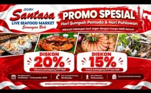 Rayakan Sumpah Pemuda dan Hari Pahlawan, Segara Santasa Serangon Tebar Diskon Seafood hingga 20 Persen!