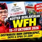 Antrean BBM Tak Kunjung Reda, Gubernur Koster Berlakukan WFH 15–17 Oktober 2026, Distribusi Pertamina Disorot!