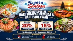 Segara Santosa Live Seafood Market Tebar Promo Spesial, Diskon 20 Persen untuk Pemegang KTP Bali!