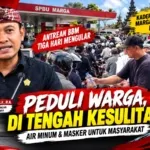 Antrean BBM Tiga Hari Mengular, Putu Eka Nurcahyadi Gerakkan Kader PDIP Marga Turun Bantu Warga