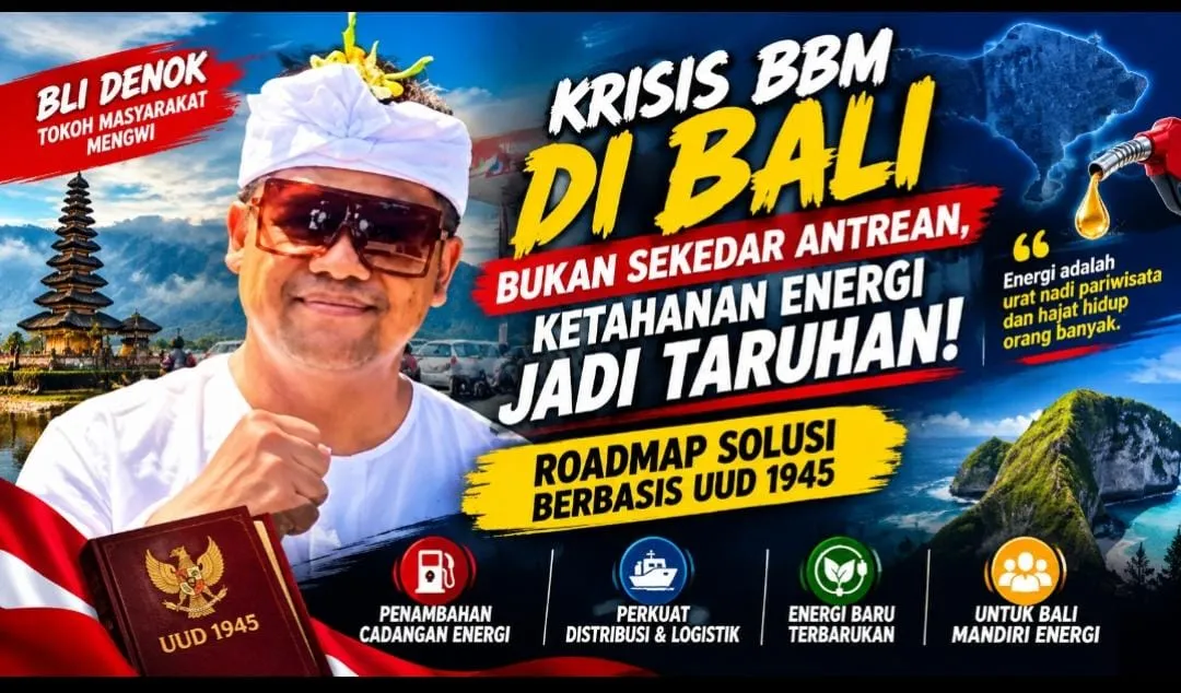 Krisis BBM Bali Bukan Sekadar Antrean, Bli Denok Bongkar Akar Masalah dan Tawarkan Roadmap Ketahanan Energi