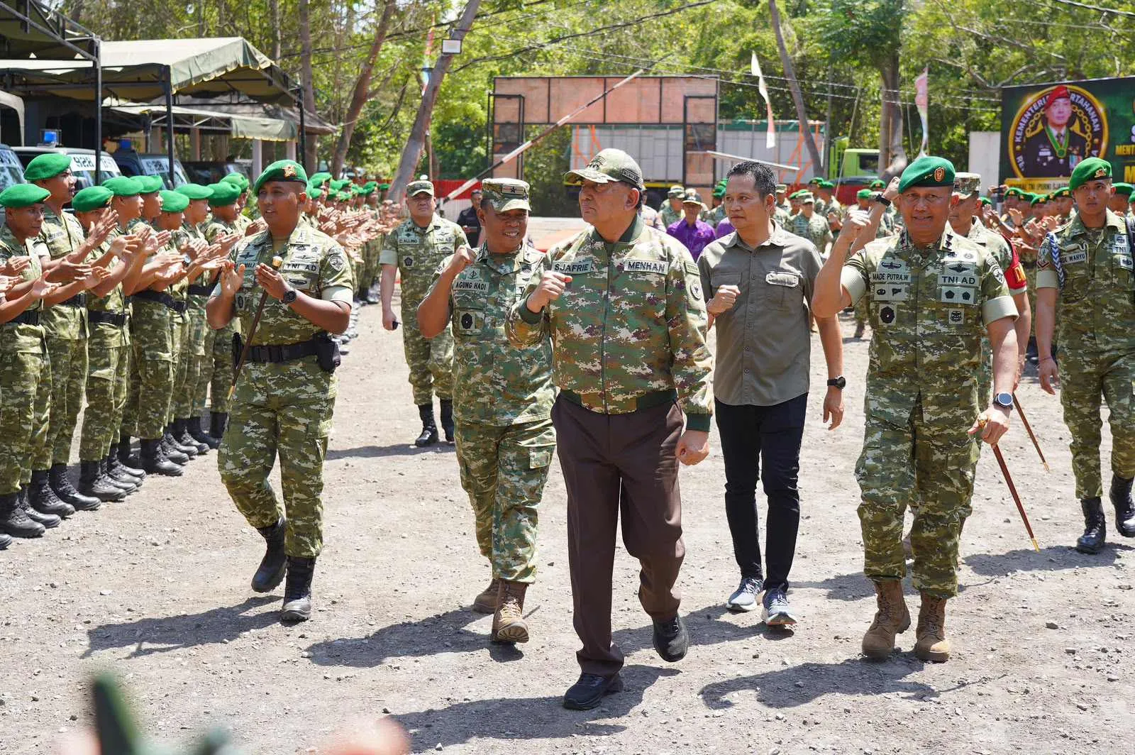 Pangdam IX/Udayana dan Menhan RI Pastikan Kesiapan Prajurit Yonif TP 928/BSY