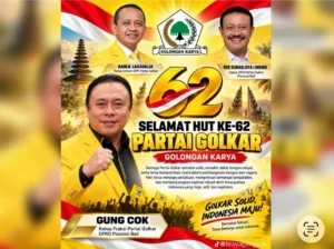 HUT ke-62 Partai Golkar, Gung Cok Tegaskan Semangat Soliditas dan Pengabdian untuk Rakyat