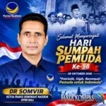 Dr Somvir Ajak Generasi Muda Kobarkan Semangat Sumpah Pemuda ke-98: Patriotik, Gigih, Berempati untuk Indonesia