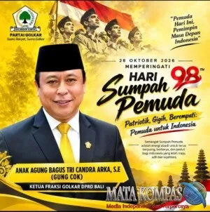 Gung Cok Ajak Generasi Muda Maknai Sumpah Pemuda ke-98: Patriotik, Gigih, dan Berempati untuk Indonesia