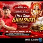 Hari Raya Saraswati 2026, Dr Ketut Rochineng Ajak Umat Hindu Jadikan Ilmu Pengetahuan sebagai Pedoman Hidup dan Landasan Membangun Bali