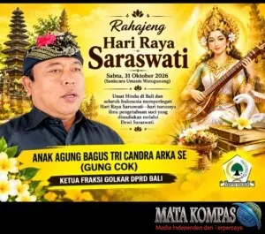 Gung Cok: Hari Raya Saraswati Momentum Memuliakan Ilmu Pengetahuan, Perkuat Karakter dan Kebijaksanaan dalam Kehidupan