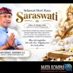 Hari Raya Saraswati 2026, Disel Astawa Ajak Umat Jadikan Ilmu Pengetahuan sebagai Landasan Kebijaksanaan dan Kehidupan