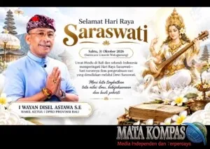 Hari Raya Saraswati 2026, Disel Astawa Ajak Umat Jadikan Ilmu Pengetahuan sebagai Landasan Kebijaksanaan dan Kehidupan