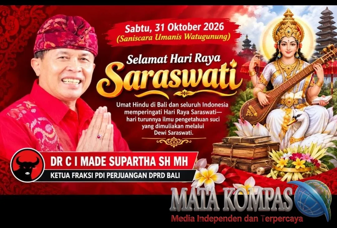 Saraswati, Momentum Memuliakan Ilmu Pengetahuan: Made Supartha Ajak Umat Jadikan Pengetahuan sebagai Jalan Membangun Kehidupan